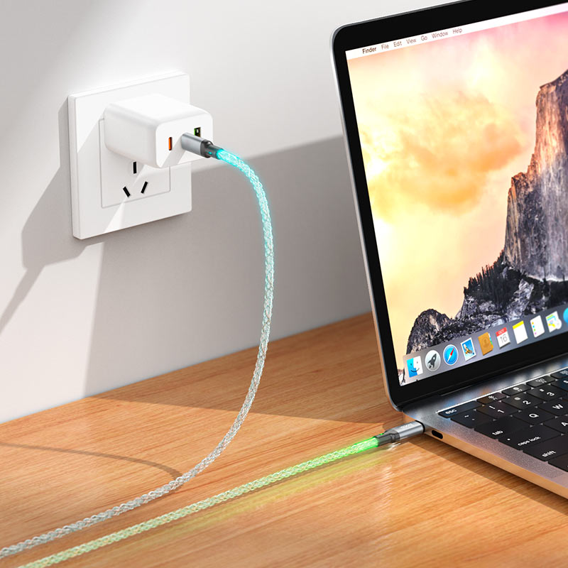 Hoco Cable Type-C to Type-C “U112 Shine” 60W fast charge Hoco Cable Type-C to Type-C “U112 Shine” 60W fast charge